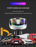 Auto-Ladegerät für MP3-Player 5.0 Verlustfreier Musik-FM-Transmitter Freisprecheinrichtung Zigarettenanzünder Multifunktionales Schnellladegerät
