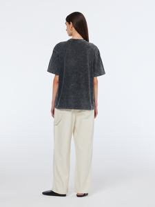 กางเกงผู้หญิงขาบานผ้าคอตตอนปักลายทแยงแฟชั่น Y2K OEM กางเกงคาร์โก้ปกติเอวสูงลำลองสำหรับฤดูร้อน - Product Image 3