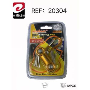 Mini Folding Hex Key Set H2 H2.5 H3 H3.5 H4 H5 6Pc Tool Kit For Bike Repair - Product Image 3