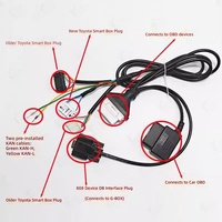 Arnés de cableado multifunción OLIVER para programación de llaves con chip 8A-BA/4A, compatible con Toyota, ideal para escenarios de pérdida total. Último modelo.