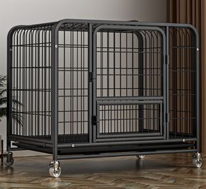 <span class=keywords><strong>Jaula</strong></span> profesional de alta calidad <span class=keywords><strong>para</strong></span> perros de tubo cuadrado, <span class=keywords><strong>jaula</strong></span> de hierro, valla <span class=keywords><strong>para</strong></span> mascotas, perrera - Product Image 4