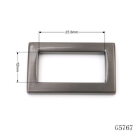 Ajusteurs de sangle de sac en métal gunmetal de qualité, boucles à trois glissières de 1 pouce, pièces et accessoires pour sacs, boucle de ceinture à glissière