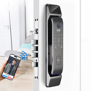 Serrure intelligente <span class=keywords><strong>WIFI</strong></span>, contrôle par application Tuya, empreinte digitale, écran tactile numérique, clavier à <span class=keywords><strong>code</strong></span>, clé, serrure de porte intelligente - Product Image 1