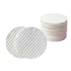 Round Natural 100% Pure Cotton Cotton Pads Triple Layers Cotton Pads Hot Sell In Korea