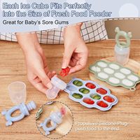 Moule à glace en silicone écologique avec fonction pour sucettes de lait maternel, idéal pour la préparation de repas maison pour bébé