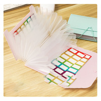 Carpeta Acordeón Vertical A6 de Material PP con Impresión UV para Organizar Pegatinas, Postales y Recibos