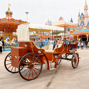 Chariot de mariage électrique à chevaux, calèche de tourisme européenne à chevaux, chariot de balnéo à chevaux - Product Image 5