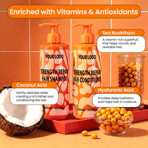 Champú y Acondicionador Reparador de Espino Amarillo <span class=keywords><strong>Sin</strong></span> Sulfatos, Hidratante, para Cabello <span class=keywords><strong>Seco</strong></span> y Dañado, Marca Privada - Product Image 2