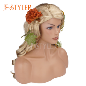 FStyler, peluca sintética para mujer, <span class=keywords><strong>pelo</strong></span> rubio <span class=keywords><strong>largo</strong></span> ondulado <span class=keywords><strong>rizado</strong></span> para disfraces, fiesta de Cosplay, fábrica al por mayor, venta a granel, <span class=keywords><strong>pelucas</strong></span> para mujer - Product Image 2