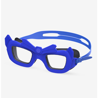 Lunettes de natation YL1800 pour enfants de 3 à 12 ans, monture à motif couronne, pont nasal intégré sans couture, silicone souple sans odeur