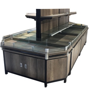 Scaffali di esposizione rotondi scaffale del supermercato dell'esposizione dello scaffale di legno d'acciaio del supermercato della capriata da vendere <span class=keywords><strong>rak</strong></span> - Product Image 4