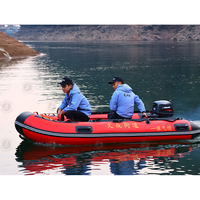 Bateau de sauvetage gonflable de conception polyvalente portable avec moteur