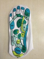 Nouvelle arrivée en gros bas prix point de pression réflexologie chaussettes de massage en anglais