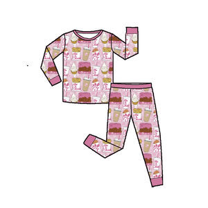 竹繊維男の子用2点セット、竹繊維セット、竹繊維女の子用パジャマ、迅速配送、カスタマイズ - Product Image 3