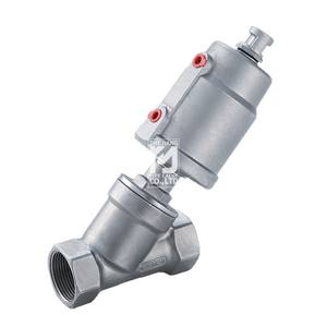 Vannes à siège angulaire interne filetées en Y, résistantes aux hautes températures, fournies par le fabricant, avec tête en acier inoxydable - Product Image 1