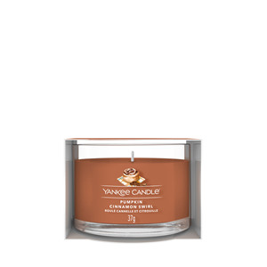 YANKEE CANDLE - Vela votiva de vidrio con aroma a calabaza y canela - Product Image 1