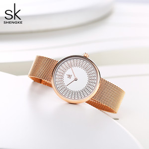 <span class=keywords><strong>Montre</strong></span> pour <span class=keywords><strong>femme</strong></span> Shengke, design unique, <span class=keywords><strong>montre</strong></span> pour <span class=keywords><strong>femme</strong></span> en <span class=keywords><strong>or</strong></span> rose, <span class=keywords><strong>montre</strong></span> à quartz de luxe, <span class=keywords><strong>montre</strong></span>-bracelet pour <span class=keywords><strong>femme</strong></span>, maille en acier, Relogio Feminino - Product Image 3
