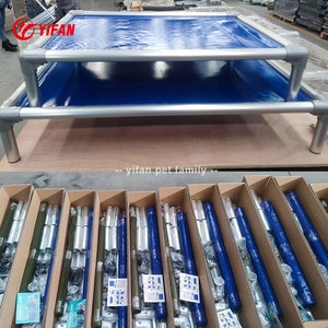 Fabrikant Groothandel Duurzaam Aluminium Frame Verhoogd Smeedijzeren Verwijderbare En Wasbare Mesh Stof Handwas Alleen Hond <span class=keywords><strong>Bed</strong></span> - Product Image 6