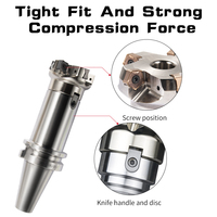 Tête de fraisage à ébavurer CNC HSB-MFPN66 pour coupes lourdes, fraise indexable MFPN et insert de fraisage en carbure PNMU pour tour