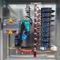 Armoire électrique ATS double alimentation, multi-circuits, protection IP55, capacité de coupure 6000A, 8 circuits
