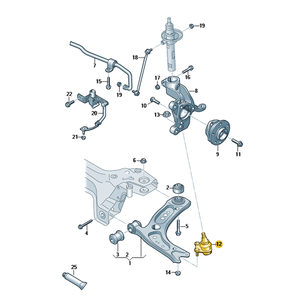 Joint à rotule de voiture de pièces d'origine personnalisées d'usine 2Q0407365 2Q0 407 <span class=keywords><strong>365</strong></span> 5Q0407365B 5Q0 407 <span class=keywords><strong>365</strong></span> B 5Q0407365D 5Q0 407 <span class=keywords><strong>365</strong></span> D pour Audi - Product Image 2