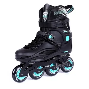 ร้อนขายPatines Profesionalความเร็วอินไลน์สเก็ตปรับกรอบโลหะผสมRoller Skates 4 ล้อ