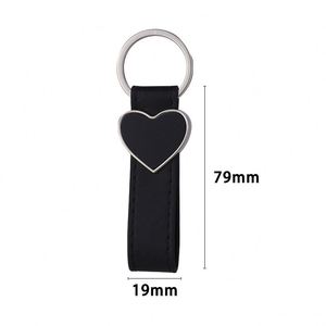 Llavero de Metal Personalizado con Impresión por Sublimación UV de Doble Cara, Llavero de Cuero PU Rectangular con Logotipo Personalizado - Product Image 4