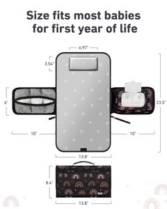 Muestra Gratuita, Cambiador de Bebé Compacto de Alta Calidad, Portátil, de Algodón, para Viajes - Product Image 2