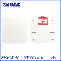 Caja de Plástico para PCB de Montaje en Pared de 98*98*38 mm, Caja de Plástico para Dispositivos Electrónicos