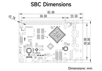 Panneau de particules EBYTE Allwinner A527/T527 SBC industriel Raspberry Pi caractéristiques double caméra prise en charge de l'accélération AI prend en charge la RAM LPDDR4