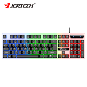 <span class=keywords><strong>Clavier</strong></span> de jeu filaire LED pleine taille JERTECH K358 OEM USB 104 touches pour ordinateur de bureau <span class=keywords><strong>Gamer</strong></span> PC - Product Image 1