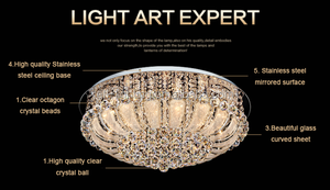 Vương miện hình dạng Led Pha Lê Trần Ánh sáng đèn chùm hiện đại ánh sáng Trần - Product Image 5