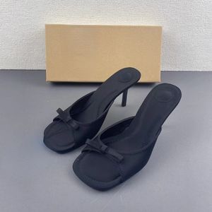 Sandalias Negras de Tacón Alto y Punta Abierta para Mujer, Modelo 2024, Sensuales - Product Image 3