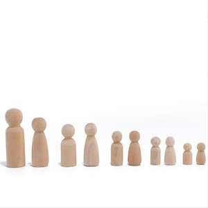 Muñecos <span class=keywords><strong>de</strong></span> Madera <span class=keywords><strong>de</strong></span> Abedul sin Terminar para Niños, Manualidades <span class=keywords><strong>de</strong></span> Madera para Pintar y Grabar a Mano - Product Image 4