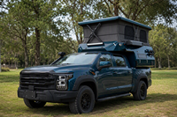 Camper Truck Expedition avec toit rigide escamotable, prêt pour l'énergie solaire, pour pick-up 4x4, camping