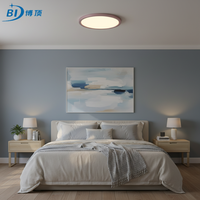 Plafonnier LED rond de 18W, diamètre 230mm, marque Boding, cadre noir ou blanc, pour entrée, porte, salon, chambre à coucher