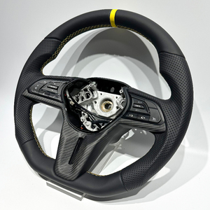 พวงมาลัยรถแข่งหนังแท้ประสิทธิภาพสูงสำหรับ <span class=keywords><strong>Nissan</strong></span> <span class=keywords><strong>GTR</strong></span> R34 <span class=keywords><strong>R35</strong></span> Infiniti Q50 Q60การติดตั้งแบบเสียบและเล่นง่าย - Product Image 4