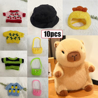Peluche mini capybara super douce à faire soi-même, avec techniques de lavage, en forme d'ours, rembourrée en coton PP, jouet anti-stress