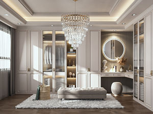 Armoire de rangement pour vêtements en bois de luxe, design personnalisé, matériau durable - Product Image 4