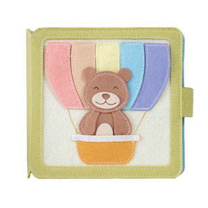 Libro Sensorial Montessori Lavable para Niños Pequeños, Libro de Actividades 3D de Fieltro para Bebés, Libro de Aprendizaje Temprano de Fieltro para Bebés, Marca FUAN, <span class=keywords><strong>1</strong></span>-6 Años - Product Image 2