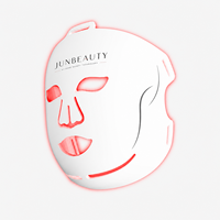 Masque facial LED Photon en silicone avec technologie lumineuse pour les soins de la peau et la routine beauté à domicile