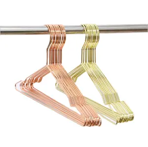 Cheap price metal stainless steel wire rose gold clothes hanger stand and coat hanger hook dry cleaning