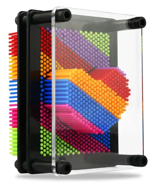 Custom 3D Art Toy Pin Impression Hand Mold 3d Pin Art Board Toy for Kids