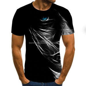 Impresión por sublimación 100% poliéster buena calidad diseño superior hombres usan camisetas prendas de vestir exteriores camisetas - Product Image 1