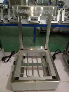 Petit réchaud <span class=keywords><strong>de</strong></span> comptoir 1,2 kW 350 mm, vitrine chauffante commerciale pour snacks chauds, boulangerie, café - Product Image 6
