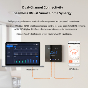 Termostato inteligente AC tuya termostato de ambiente Modbus de bobina de ventilador inalámbrico digital - Product Image 3