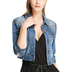 half denim half cotton jacket