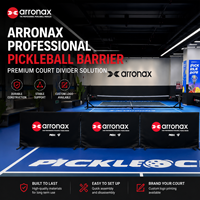 ARRONAX Barrière de terrain de pickleball professionnelle, séparateur de balles portable pour l'entraînement en club et les tournois en intérieur et en extérieur