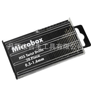 ดอกสว่านไมโครบ็อกซ์ HSS ขนาด 0.3-1.6 มม. 20 ชิ้น ความยาวแบบเมตริก สำหรับโลหะที่ไม่ใช่เหล็ก - Product Image 3