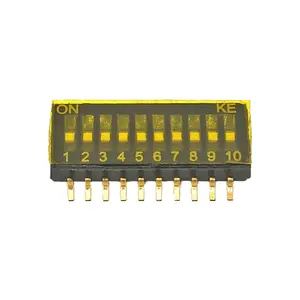 Surface Mount SMT SMD S Pin 10 Position 10 Pin Dip Switch 1.27mm Pitch